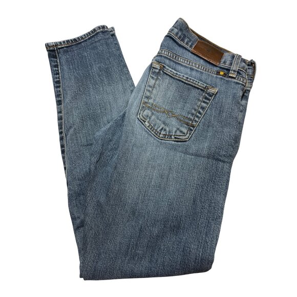 Lucky Brand Sienna Slim Boyfriend Jeans Light Distressing Blue Denim Size 00 - Picture 3 of 5